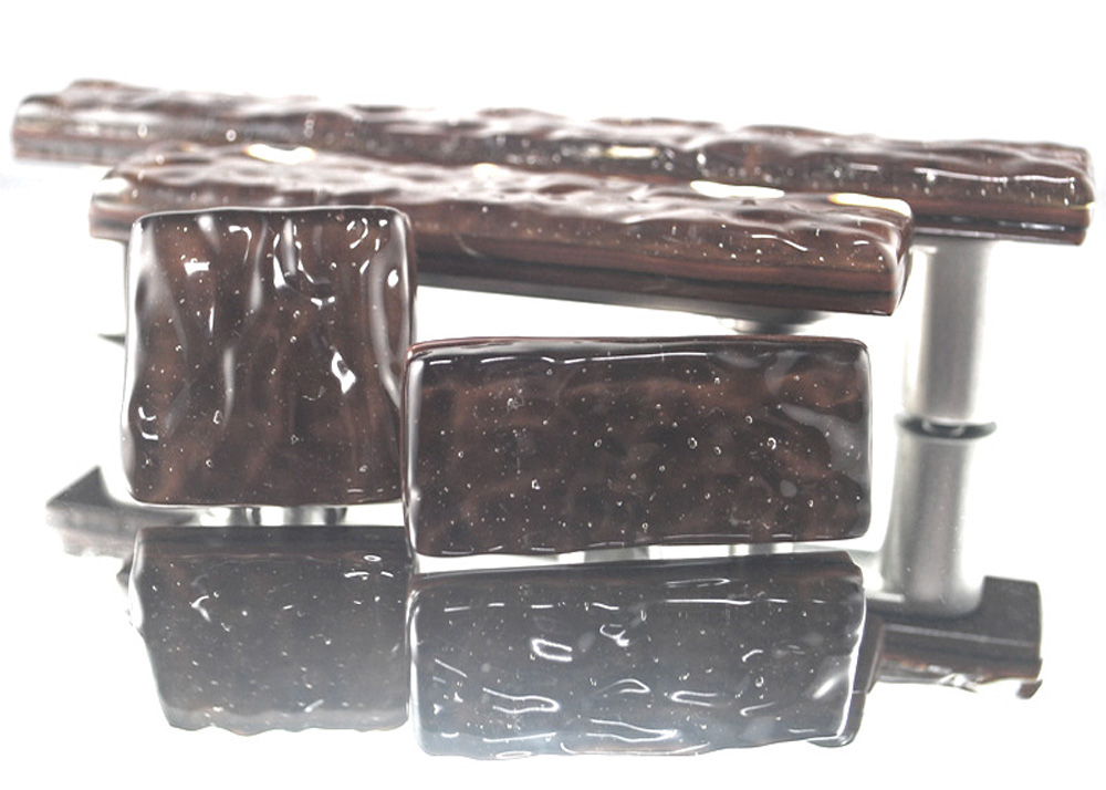 Chocolate Handmade Glass Cabinet Hardware